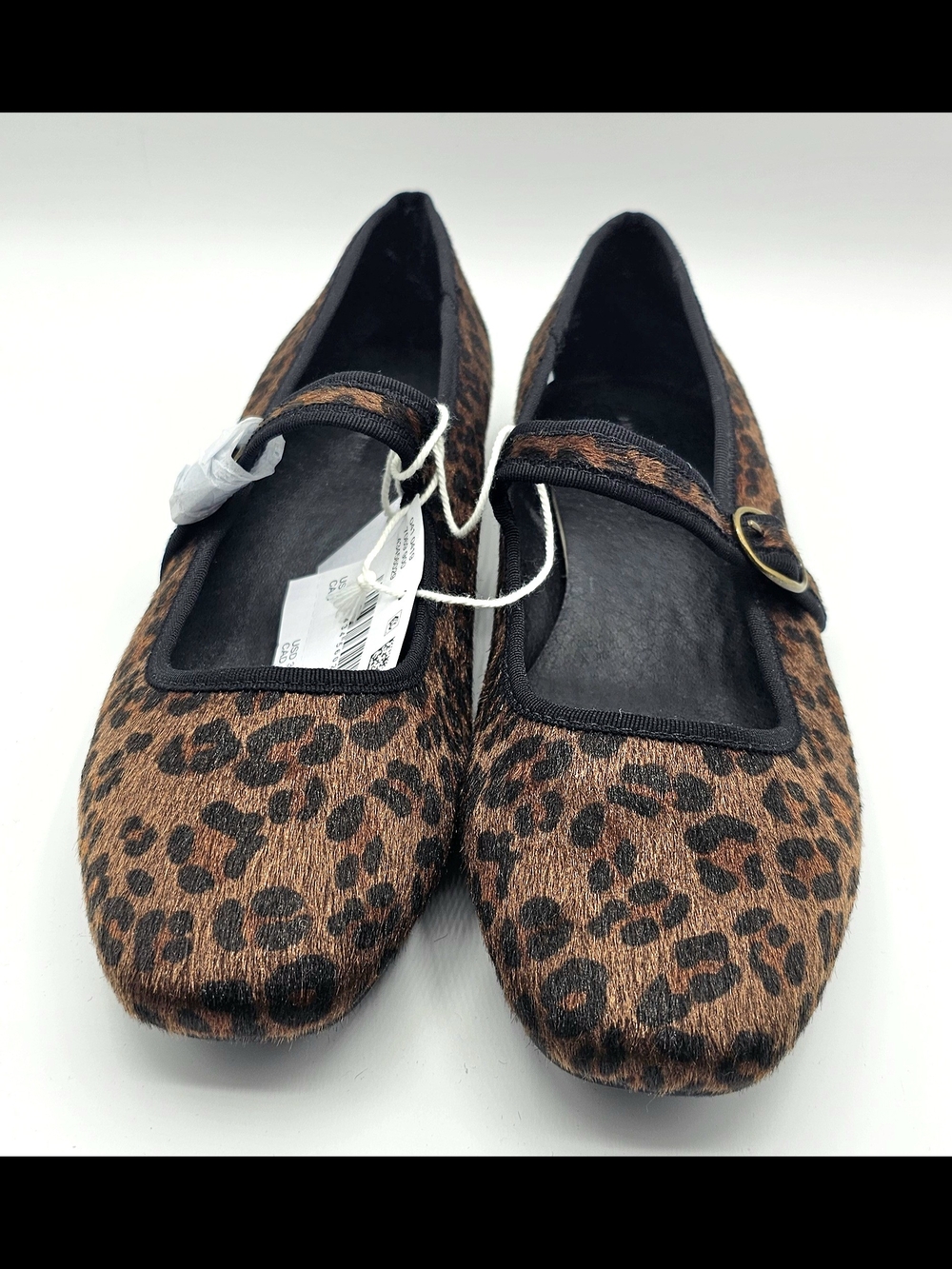 NWT American Eagle Leopard Print Mary Jane Flats Size 9